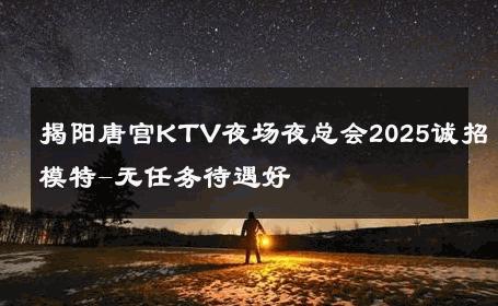 揭阳唐宫KTV夜场夜总会2025诚招模特-无任务待遇好 