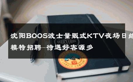 沈阳BOOS波士量贩式KTV夜场日结模特招聘-待遇好客源多 