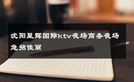 沈阳星辉国际ktv夜场商务夜场急招佳丽 