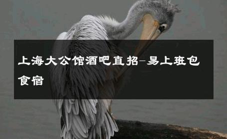 上海大公馆酒吧直招-易上班包食宿 