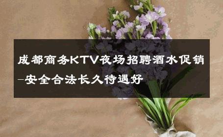 成都商务KTV夜场招聘酒水促销-安全合法长久待遇好 
