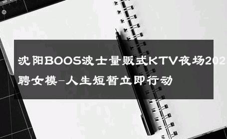 沈阳BOOS波士量贩式KTV夜场2025招聘女模-人生短暂立即行动 