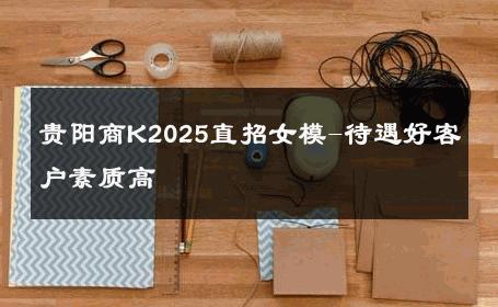 贵阳商K2025直招女模-待遇好客户素质高 