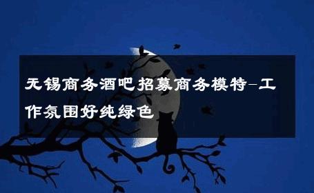无锡商务酒吧招募商务模特-工作氛围好纯绿色 