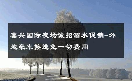 嘉兴国际夜场诚招酒水促销-外地豪车接送免一切费用 
