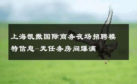 上海凯撒国际商务夜场招聘模特信息-无任务房间爆满 