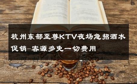 杭州东部至尊KTV夜场急招酒水促销-客源多免一切费用 