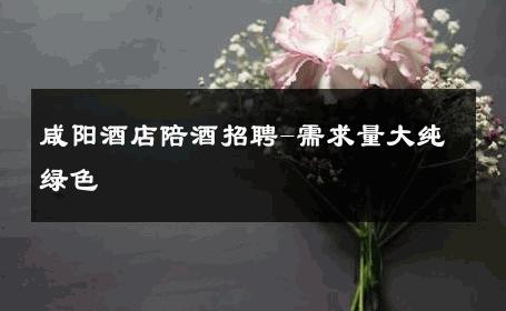咸阳酒店陪酒招聘-需求量大纯绿色 