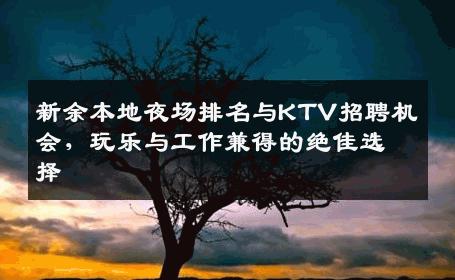 新余本地夜场排名与KTV招聘机会，玩乐与工作兼得的绝佳选择