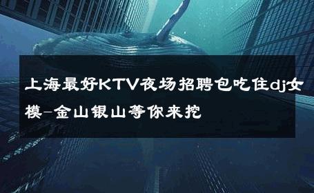 上海最好KTV夜场招聘包吃住dj女模-金山银山等你来挖 