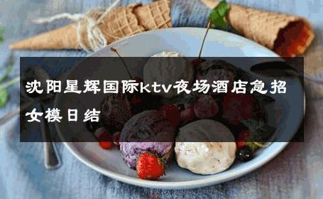 沈阳星辉国际ktv夜场酒店急招女模日结 