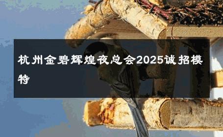 杭州金碧辉煌夜总会2025诚招模特 