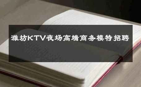 潍坊KTV夜场高端商务模特招聘 