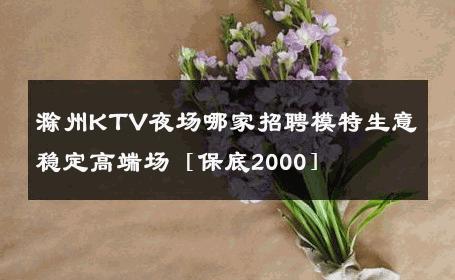滁州KTV夜场哪家招聘模特生意稳定高端场［保底2000］ 