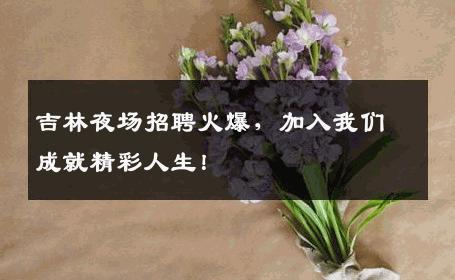 吉林夜场招聘火爆，加入我们成就精彩人生！