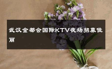 武汉金都会国际KTV夜场招募佳丽 