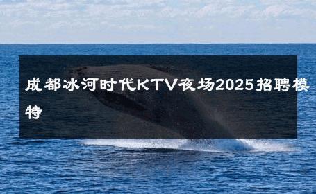 成都冰河时代KTV夜场2025招聘模特 