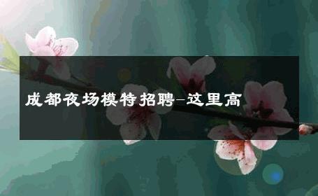 成都夜场模特招聘-这里高 