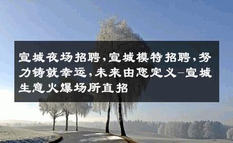 宣城夜场招聘,宣城模特招聘,努力铸就幸运,未来由您定义-宣城生意火爆场所直招