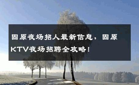 固原夜场招人最新信息，固原KTV夜场招聘全攻略！