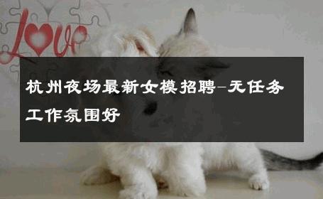 杭州夜场最新女模招聘-无任务工作氛围好 
