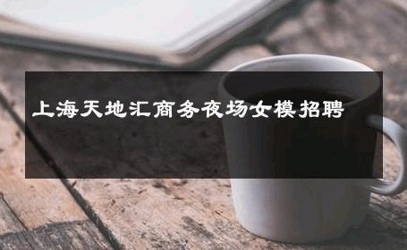 上海天地汇商务夜场女模招聘 