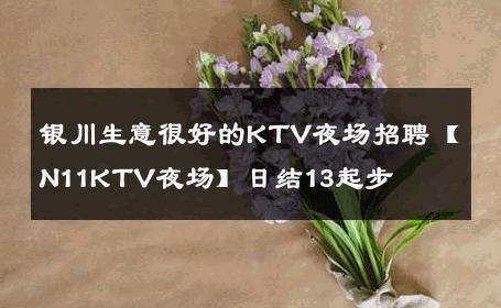 银川生意很好的KTV夜场招聘【N11KTV夜场】日结13起步 
