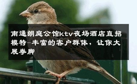 南通朗庭公馆ktv夜场酒店直招模特-丰富的客户群体，让你大展拳脚 