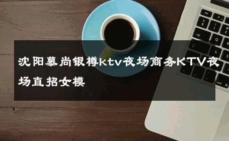 沈阳慕尚银樽ktv夜场商务KTV夜场直招女模 