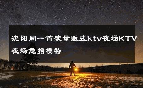 沈阳同一首歌量贩式ktv夜场KTV夜场急招模特 