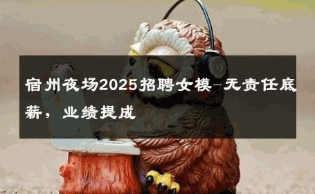 宿州夜场2025招聘女模-无责任底薪，业绩提成 