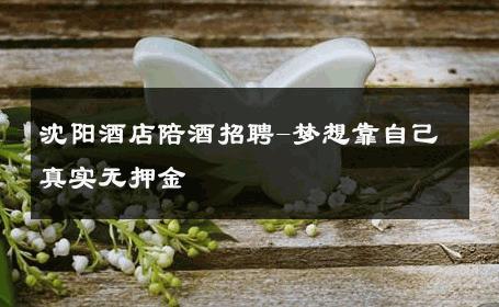 沈阳酒店陪酒招聘-梦想靠自己真实无押金 