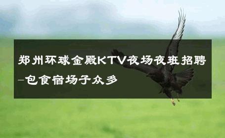 郑州环球金殿KTV夜场夜班招聘-包食宿场子众多 