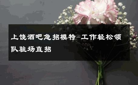上饶酒吧急招模特-工作轻松领队驻场直招 