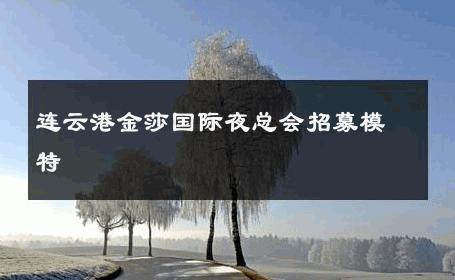 连云港金莎国际夜总会招募模特 