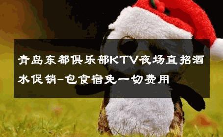青岛东都俱乐部KTV夜场直招酒水促销-包食宿免一切费用 
