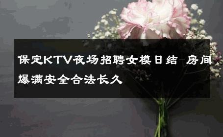保定KTV夜场招聘女模日结-房间爆满安全合法长久 