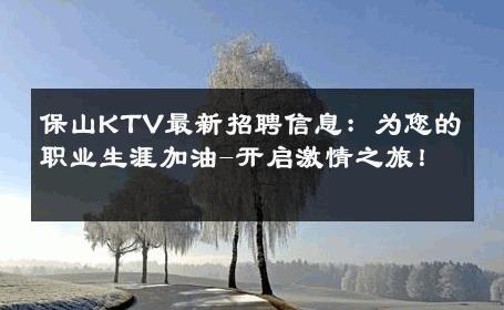 保山KTV最新招聘信息：为您的职业生涯加油-开启激情之旅！ 