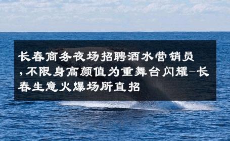 长春商务夜场招聘酒水营销员,不限身高颜值为重舞台闪耀-长春生意火爆场所直招