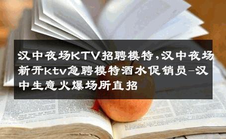 汉中夜场KTV招聘模特,汉中夜场新开ktv急聘模特酒水促销员-汉中生意火爆场所直招