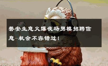磐安生意火爆夜场男模招聘信息-机会不容错过！ 
