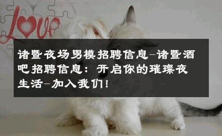 诸暨夜场男模招聘信息-诸暨酒吧招聘信息：开启你的璀璨夜生活-加入我们！ 
