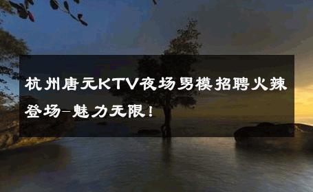 杭州唐元KTV夜场男模招聘火辣登场-魅力无限！ 