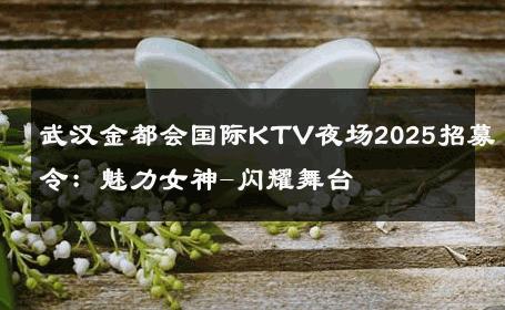武汉金都会国际KTV夜场2025招募令：魅力女神-闪耀舞台 