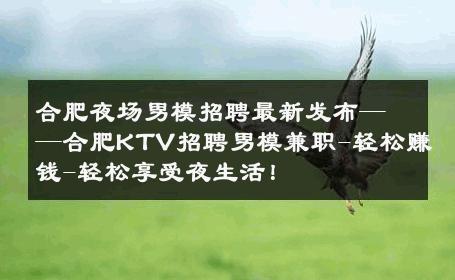 合肥夜场男模招聘最新发布——合肥KTV招聘男模兼职-轻松赚钱-轻松享受夜生活！ 
