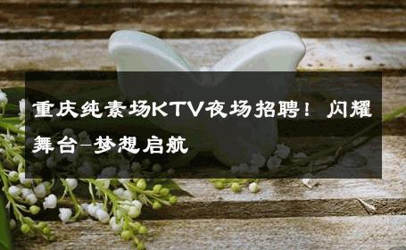 重庆纯素场KTV夜场招聘！闪耀舞台-梦想启航 
