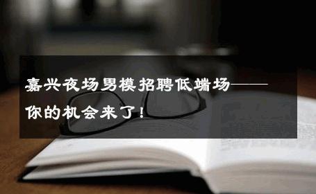 嘉兴夜场男模招聘低端场——你的机会来了！ 