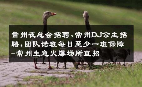 常州夜总会招聘,常州DJ公主招聘,团队诺班每日至少一班保障-常州生意火爆场所直招