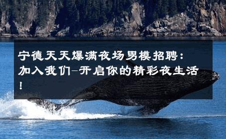 宁德天天爆满夜场男模招聘：加入我们-开启你的精彩夜生活！ 