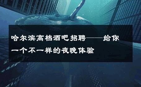 哈尔滨高档酒吧招聘——给你一个不一样的夜晚体验 